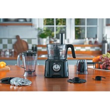 Karaca 10ürün 1arada Mastermaid Power Multifunctional (Doğrama, Karıştırma, Öğütme, Rendeleme, Dilimleme, Yoğurma ve Çırpma) Çok İşlevli Gıda Hazırlama Seti -Siyah