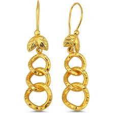 Sembol Gold 22K Samanyolu Altın Küpe