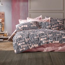 Alena Home Fantasy Serisi Love Baskılı Çift Kişilik Nevresim Takımı