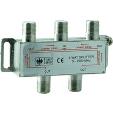 Ayt Mag1 In 4 Splitter 5-2500 Mhz Bölücü Tv Anten Çoklayıcı 1 Giriş 4 Çıkış Dağıtıcı