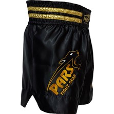 Pars Kick Boks Şortu Nakışlı Siyah