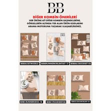 Belle Benoit  6'lı Çift Tarafı 3D Dijital Baskılı Dikdörtgen 30X50 ve 43X43 Kare Kırlent Kılıfı Seti