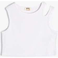 Koton Crop Atlet Pencere Detaylı Pamuklu Ribanalı