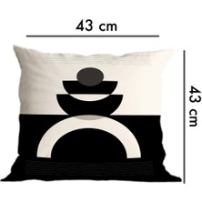 Belle Benoit Çift Tarafı 3D Dijital Baskılı 4'lü Yastık Kılıfı Kırlent Kılıfı ve Amerikan Servis Runner Set
