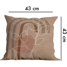 Belle Benoit Çift Tarafı 3D Dijital Baskılı 4'lü Yastık Kılıfı Kırlent Kılıfı ve Amerikan Servis Runner Set
