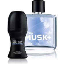 Avon Musk Air Erkek Parfüm ve Musk İnstinct Erkek Rollon Seti