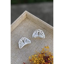 Gülpeşe 2'li Mandalin Model Metal Mandal Toka Gümüş