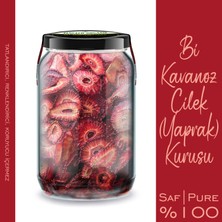 Zencefil Organik Bi Kavanoz Goji Berry + Bi Kavanoz Yaprak Çilek Kurusu Çilek Cipsi 660 Cc'lik 2 Adet Cam Kavanozda