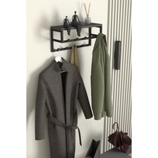 Aju Raflı Duvar Askılığı Portmanto Modern Metal Askılık Hol Koridor Mutfak Banyo Havlu Elbise Askısı
