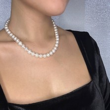 Pearls in Ocean Beyaz Renk Inci Kolye Classic Serisi 304