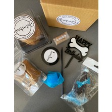Patisserie Store Köpekler Için Doğum Günü Seti- Happy Kit- Doğum Günü Pastası, Kemik Tasarımlı Süs, Doğum Günü Şapka