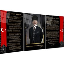 Miyrem Atatürk Köşesi Triple Miyrem-Cam Tablo