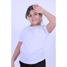 Golden Giyim Baskısız Kız Çocuk Basic T-Shirt