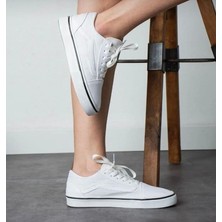 By İmis Shoes Siyah Keten Sneaker