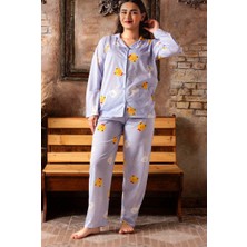 Sude Düğmeli Penye Pijama Takımı