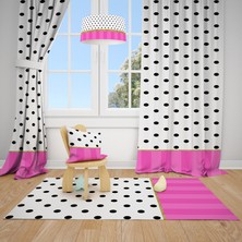 Talia Home Punto Desenli Çocuk ve Bebek Odası Fon Perdesi 2 Kanat TLA-273