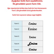 Jewelmim Emine Gümüş İsimli Kolye 18 Ayar Sarı Altın Kaplama Kişiye Özel İsim Yazılı 925 Ayar Kadın Gümüş İsimli Kolye Bayan İsimli Kolye Kişiye Özel İsim Kolye İsim Kolyesi