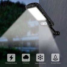 Deco Elit Solar LED Bahçe Sokak Lambası Hareket Sensörlü Kumandalı 3 Modlu Güneş Enerjili