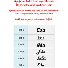 Jewelmim Eda Gümüş İsimli Kolye 18 Ayar Sarı Altın Kaplama Kişiye Özel İsim Yazılı 925 Ayar Kadın Gümüş İsimli Kolye Bayan İsimli Kolye Kişiye Özel İsim Kolye İsim Kolyesi