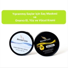 Blonder Line 2'li Onarıcı Yanmış, Yıpranmış Saçlar İçin Saç Maskesi ve Onarıcı El, Yüz ve Vücut Kremi