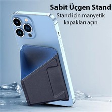 Dux Ducis Standlı Deri Cüzdan Magsafe Kartlık