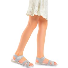 Kiko Kids Kız Çocuk Sandalet Arz 2345 Gümüş