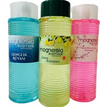 Magnesia Kolonya 3'lü Gençlik Set 400 ml (Gençlik Kolonyası - Limon - Japon Kiraz Çiçeği)