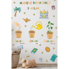 Kt Grup Üç Aylar Rahmet Mevsimi Recep Şaban Ramazan Mat Görünümlü Sticker Seti