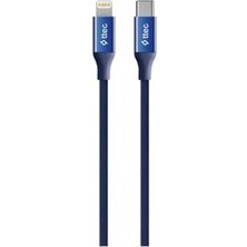 Ttec 2DK41L Alumıcable Type-C - Lıghtnıng Hızlı Sarj Kablosu 150CM Lacıvert