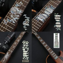 GongtuShop No.13 Tarzı 16 Stilleri Çapraz Kakma Çıkartmaları Klavye Çıkartmaları Ukulele Gitar Aksesuarları Elektro Akustik Gitar Bas Ultra Ince Etiket (Yurt Dışından)