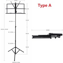 GongtuShop B-Mavi Stili Yazın Katlanır Mueet Standı Alüminyum Alaşımlı Tripod Müzik Enstrümanı Için Taşıma Çantası ile Tutucu Yüksekliği Ayarlanabilir Standlar (Yurt Dışından)