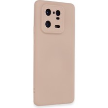 Newface Xiaomi Mi 13 Pro Kılıf Nano Içi Kadife Silikon - Pudra 109008