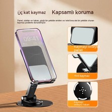 Maryun Metal Dönen Masaüstü Cep Telefonu Tutucusu Canlı Yayın Tembel Cep Telefonu Tutucusu Çok Fonksiyonlu Tablet Tutucusu (Yurt Dışından)