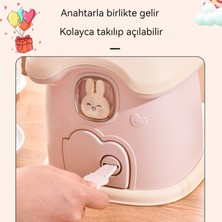 Maryun Tavşan Para Biriktirme Kutusu/çocuk Bozuk Para Saklama Kutusu, Sevimli Etiketler ve Üç Boyutlu Yapıştırmalar Hediyesiyle Birlikte Gelir (Yurt Dışından)