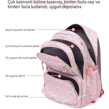 Maryun Su Geçirmez Büyük Kapasiteli Öğrenci Okul Çantası, Üç Parçalı Set (Yurt Dışından)