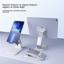 Maryun Cep Telefonu Standı Masaüstü Canlı Yayın Desteği Çok Fonksiyonlu Tablet Standı Katlanabilir Teleskopik Cep Telefonu Standı (Yurt Dışından)