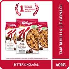 Kellogg's Special K Bitter Çikolatalı Kahvaltılık Tam Buğday ve Pirinç Gevreği 400 gr x 3 Adet, Tam Tahıllı