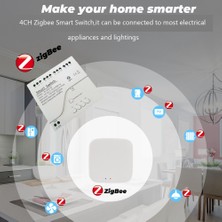 Archive 4ch Zigbee Akıllı Işık Anahtarı Modülü Dc 5/12/32V RF433 10A Röleleri Alır Alexa Assistant, Tuya Smart Life(A) ile Çalışır (Yurt Dışından)