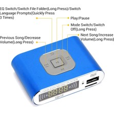 Archive Bluetooth 5.0 Ses Alıcısı, Mp3 Dijital Müzik Çalar, Fm Radyo, Sd Kart/usb Oynatma 3,5 mm Ses Çıkışı (Mavi) (Yurt Dışından)