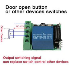 Archive 433 Mhz Rf Kablosuz Anahtar Alıcı Dc 12 V Tek Röle Alıcı Modülü, 2 Uzaktan Verici ile (Yurt Dışından)