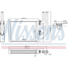 Kalorıfer Radyatoru Brazıng 199X159 mm Mıtsubıshı Lancer 7 1.3 1.6 [MR568599]