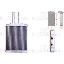 Kalorıfer Radyatoru Brazıng 198X187 mm Chevrolet Epıca (KL1_) 2.0 05-11 [96327370]