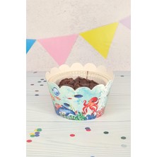 Pekshop Su Altı Canlıları Konsepti Cupcake Sargısı 10'lu