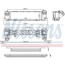 Turbo Radyatoru Mt-At 495X133X80 mm Bmw F20 1.14D 1.14I 1.16D [7600530]