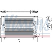 Wisco Klıma Radyatoru Mt-At 584X385 mm Ford Mondeo 1.8td. 2.0 97-00 [97BW19710BA]