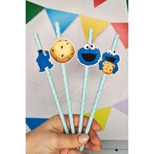 Pekshop Kurabiye Canavarı Konsept Pipet Süsleri 10LU Lüks Pipet Paketi