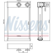 Kalorıfer Radyatoru Brazıng 206X139 mm Opel Insıgnıa A 1.4 1.6 [13263329]