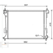 Su Radyatoru Brazıng mt 378X500X16 mm Hyundaı I20 1.4. 1.6 08> [25310]