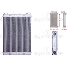 Kalorıfer Radyatoru Brazıng 200X154 mm Renault Megane 3 Fluence [27115]