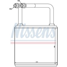 Kalorıfer Radyatoru Brazıng 180X214 mm Mercedes-Benz Cls 350 Cls 63 [2118300361]